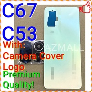 (2 Colors) NEW ORI Back Battery Camera Lens Glass Cover Housing Realme C53 / C67 4G / RMX3760 RMX389