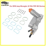 1Set Engine Oil Filter Cooler Filter 2018 Jeep Wrangler JK 926-959-BK Dorman 5184294AC 7B0115401 518