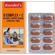 Kordel’s b complex +c nutrient support 60 tablets