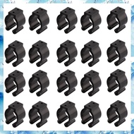 (V G M Q)20 Pcs Fishing Pole Rod Holder Clips Black 16Mm Inside Dia Fishing Rod Storage Clips