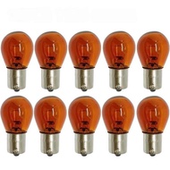 10pcs 1156 BA15S Car Bulbs Amber/Red/Warm White/Yellow/Blue P21W Halogen for Turn Tail Reverse Light