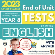 8 Cambridge Lower Secondary Checkpoint Year 8 English Topical Test Paper + Answer | English Year 8 T
