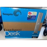 NEW SEALED SEAGATE FREEAGENT DESK 2tb  EXTERNAL HARD DRIVE