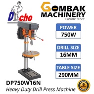 DACHO DP750W16N 16MM 750W 12-Speed Heavy Duty Bench Drill Machine -6 Months Warranty