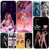Case For Samsung Galaxy A8 A6 PLUS A9 2018 Back Cover Soft Silicon Phone black tpu pop singer tyler swift