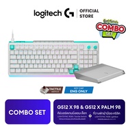 [Combo Set ซื้อคู่คุ้มกว่า] Logitech G512 X 98 คีย์บอร์ดเกมมิ่งแอนะล็อก TMR/แมกคานิคอลแบบมีสายที่ถอด