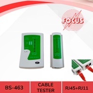BS-463 RJ45 RJ11 Cat5 Cat6 LAN Cable Tester Handheld Network Cable Tester