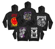 Sweater Hoodie Hitam Pria Wanita Hoodie Oversize Sweater Gambar Belakang