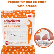 BRACES FLOSS 36Pcs Plackers Orthopick Flosser Dental Braces Micro Floss Orthodontics