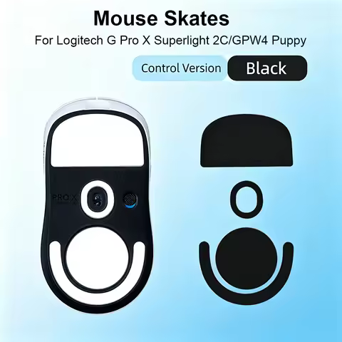 Mouse Skates For Logitech G Pro X Superlight 2C /GPW4 Puppy ICE Control Version 0.8mm Rounded Edge S