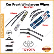 For TOYOTA Car Wiper Blade J Hook U Hook All Sizes Durable Long Lasting Windshield Soft Wiper Silico