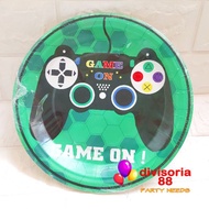 [DV88] Online Game / Game On Theme Paper Plate