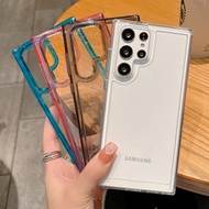 Samsung S22 S23 Ultra Casing Samsung A23 A54 A53 A73 M23 5G Casing Luxury Acrylic Case Shockproof Cl