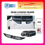 Toyota Noah Voxy R90 2022 rear number license plate frame cover chrome accessories exterior