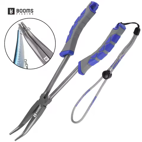 Booms Fishing 28cm Long Nose Pliers Saltwater&Freshwater Hook Remover For Bass Snook Trout Corrosion