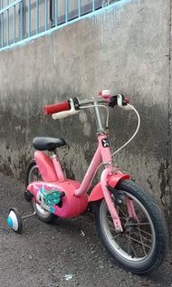 迪卡儂製造 14吋 兒童腳踏車 單速 (低跨點)(輔助輪)