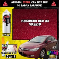 Honda Civic 8th 2006-2011 { YR557P Habanero Red } Touch Up Pen Car Spray Paint Pen Brush Repair Rest
