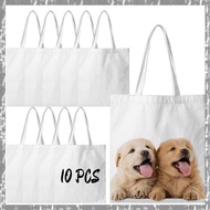 [yinahiut002.ph] Sublimation Tote Bags Blanks 15 X 13 Inch Polyester Canvas Tote for DIY Crafting He