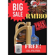 JV AUTOLUBE ENGINE OIL 5W-30 + JV AUTOLUBE ENGINE FLUSH (FREE SHIPPING ) + [ FREE OIL FILTER ]