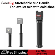 SmallRig Interview Microphone Handle  Stretchable Mic Handle for RODE Wireless Go  for DJI Mic for Hollyland Lark 150 for BOYA xm6 for Synco G1/A2 and Other Wireless Lavalier Microphones with Cold Shoe 3182