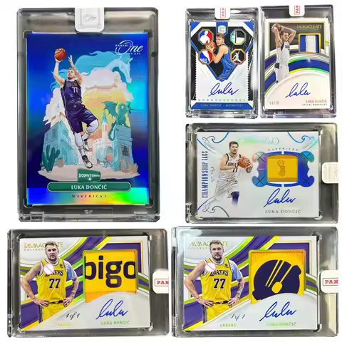PANINI Luka Doncic DIY HOMEMADE Jersey material collection card bricks Basketball boy birthday prese