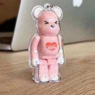 Bearbrick HD Transparent Protective Case 100% Building Block Bear Keychain Pendant Violent Bear Trendy Play Decoration