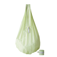 Shupatto - 【S492LY】淺綠色 - 快速收納手提環保袋購物袋 (輕薄款水滴型) ▼H2(01102)