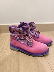 Timberland  Roll-Top Boots 粉紅色反摺靴