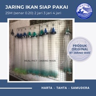 25M long fishing net with 2 fingers, 3 fingers, 4 fingers (THICK STRINGS)