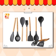 12Pcs Alat Memasak Set Alat Memasak Dapur Perkakas Silikon Set Memasak Set Aksesori Dapur Rumah
