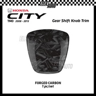 Honda City TMO 2008 - 2013 Gear Shift Knob Trim Carbon Black Interior Accessories 2009 2010 2011 201