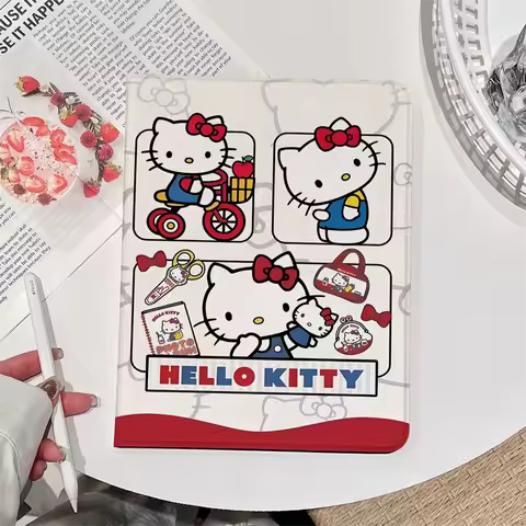 Hello Kitty Magnetic Case For iPad Pro Air 11 2024 with Pencil Holder Cover 2025 A17 11th 10th 10.9 