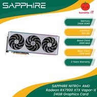 SAPPHIRE NITRO+ AMD Radeon RX7900 XTX Vapor-X 24GB Graphics Card