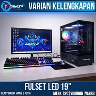PC Gaming Design [Full Set] i7 4790 | RAM 16GB | RTX 3050 | LED 27" Curved | SSD 256GB SIAP PAKAI