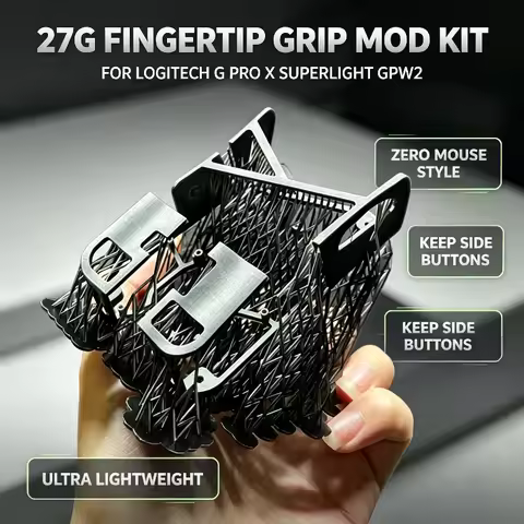 27g Fingertip Grip Mouse Mod Kit For Logitech G Pro X Superlight Gpw2 Keep Side Buttons Ultra Lightw