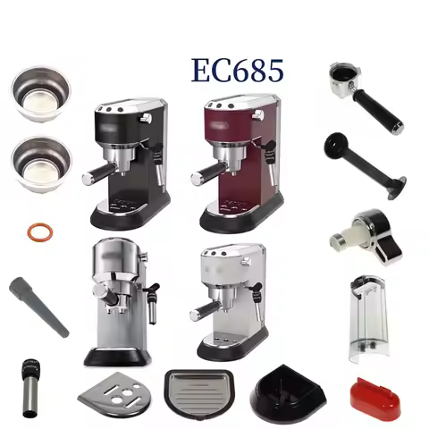 Original Coffee Machine Accessories for Delonghi EC685 Coffee Machine Handle Water Tank Milk Foam Tu