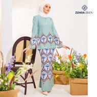 Baju Kurung Kedah Batik Printed Zehra Zein/ Baju Raya  2022 Plus size
