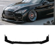 Glossy Black Car Front Bumper Lip Splitter Front Lip Spoiler Diffuser For Infiniti Q50 2014 2015 201