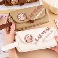Capybara Pencil Aesthetic Case Kuromi Kotak Pensil Kapibala Big Pouch Girls Stationery Pen Pensil Bo