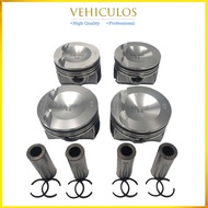 1Set EA888 Engine Piston & Rings Φ21mm +0.25 For Audi A4 Q5 VW Passat Golf Skoda 2.0T CDNC CCZA Gen 