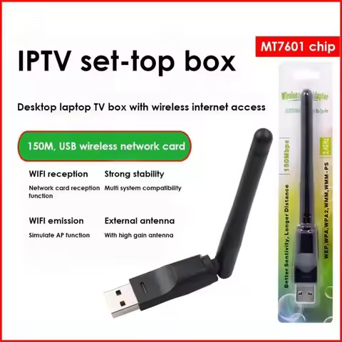 kebidu Mini Wireless USB WiFi Adapter MT7601 Network LAN Card 150Mbps 802.11n/g/b Network LAN Card W