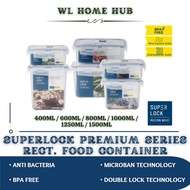 Superlock Food Container With Tray - 400ml / 600ml / 800ml / 1000ml / 1250ml / 1500ml