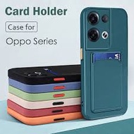 Card Slot TPU Case FOR F1s/A59,F9/Realme 2Pro,Reno 2F,5 5G,5F/A94,6 5G,6Z 5G,7 5G,8 5G,8Pro,8Z/7Z