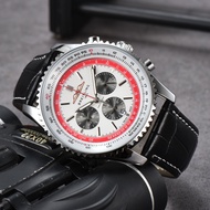 Breitling นาฬิกาสำหรับผู้ชายนาฬิกาควอตซ์อเนกประสงค์ใหม่