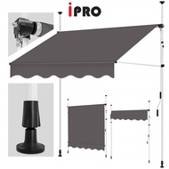 IPRO Clamp Awning Roof for Sun Shade Retractable Awning Balcony Outdoor Shades for Window Car Canvas