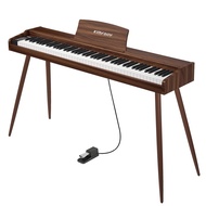 KIMFBAY Electronic Piano 88 Keys Wooden Electronic Piano 88 Keys Digital Piano Beginner MIDI Compati