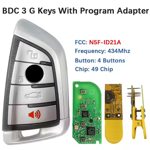 CNP231 Original G Chassis Key Programmer Tool FCC N5F-ID21A 434MHz 49 Chip BDC3 Remote For BMW X1 X3