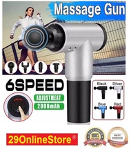 Muscle Massage Gun Handheld Deep Tissue Sports Muscle Vibration Rechargeable Fascial Gun 6 Speeds ( 
