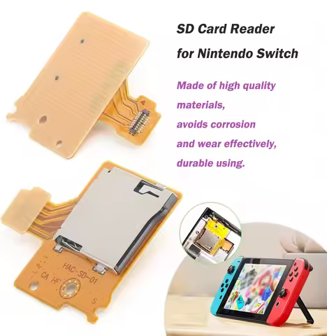 1/2/5/10pcs SD Card Reader for Nintend Switch Game Console SD Card Board Module Replacement SD TF Ca