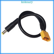 KOK DC5521 to XT60 Adapter Cable Male XT60 Connector To DC5525 5521 5 5mm Thick Durability for  Curr